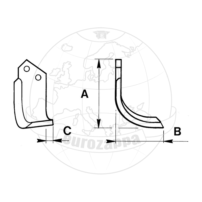 Zappetta per Celli Tipo AL - BA - HBA - FBA 522600/1 - KIT DA 10 ZAPPE