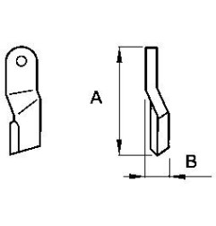 Zappetta per Howard Rotavatortype type rotaslasher 78663 - KIT DA 10 ZAPPE EUROZAPPA - 1