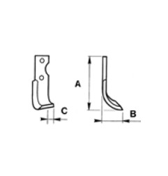 Zappetta per Pasquali 938/490/496/499/402/ 404/406 532211/12 - KIT DA 10 ZAPPE