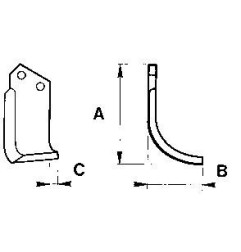 Zappetta per Grillo (Pinza) Gns 18 6825/26 - KIT DA 10 ZAPPE EUROZAPPA - 1