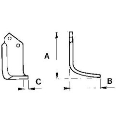 Zappetta per Celli Tipo A - Hp20/35 522505/6 EUROZAPPA - 1